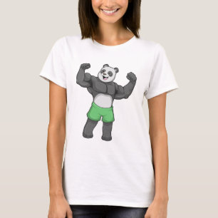 Camiseta Panda como construtor de bases em Bodybuilding