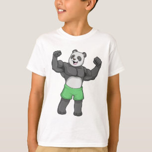 Camiseta Panda como construtor de bases em Bodybuilding