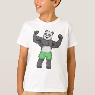 Camiseta Panda como construtor de bases em Bodybuilding