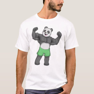 Camiseta Panda como construtor de bases em Bodybuilding