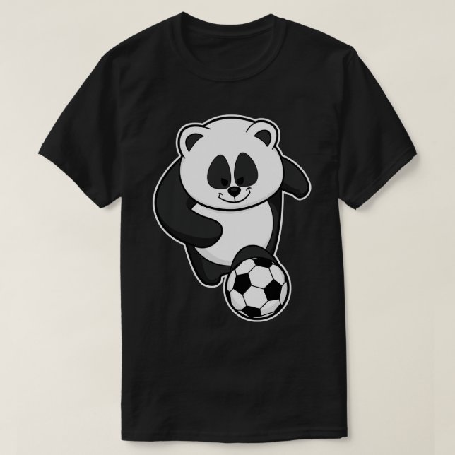 Camiseta Panda como jogador de Futebol (Frente do Design)