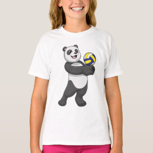 Camiseta Panda como jogador de voleibol