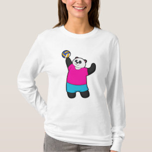 Camiseta Panda como jogador de voleibol