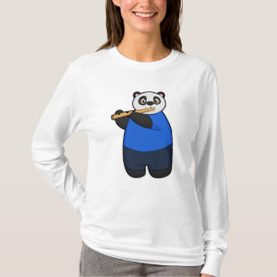 Camiseta Panda como Músico com Flute