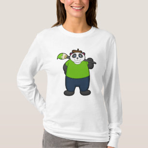 Camiseta Panda como Pintor com Pincel