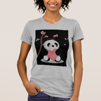 Camiseta Panda da flor de cerejeira