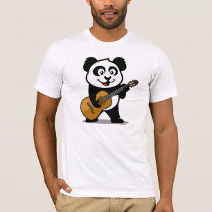 Camiseta Panda da guitarra (camisas leves)