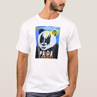 Camiseta Panda da rocha & do rolo