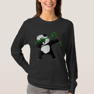 Camiseta Panda Dabbing Animal Fofo Urso Panda Gigante Dab
