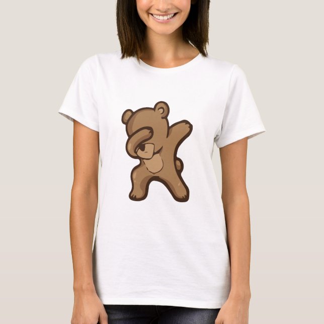 Camiseta Panda Dabbing, Panda engraçado dab (Frente)