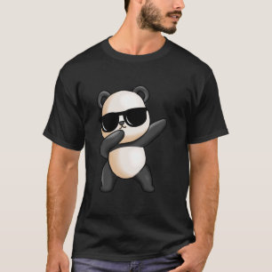 Camiseta Panda Dançante Para Crianças Meninos Menina Amante