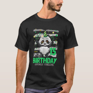 Camiseta Panda de 15 anos É o meu aniversário 15