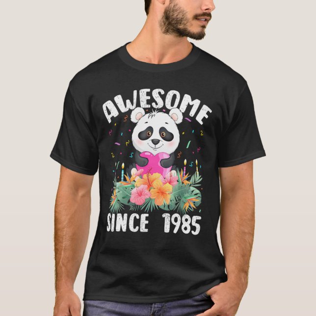 Camiseta Panda de 37 anos é incrível desde 1985 37th B (Frente)