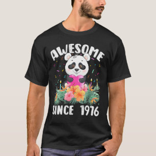 Camiseta Panda De 46 Anos Espetacular Desde 1976 46º B