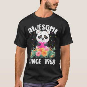 Camiseta Panda De 54 Anos Espetacular Desde 1968 54º B