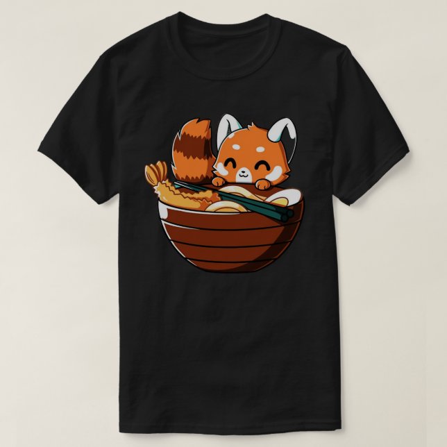 Camiseta Panda de alimentação (Frente do Design)