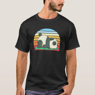 Camiseta Panda de Animais da Floresta Selvagem Chinesa