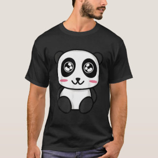 Camiseta Panda de Anime Kawaii Estilo Japonês Panda