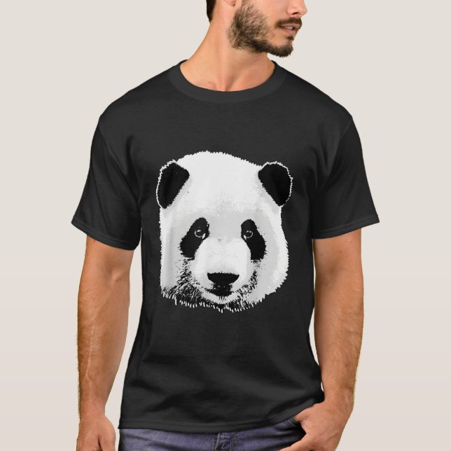 Camiseta Panda de Cara Grande (Frente)
