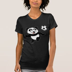 Camiseta Panda de Futebol Bonito