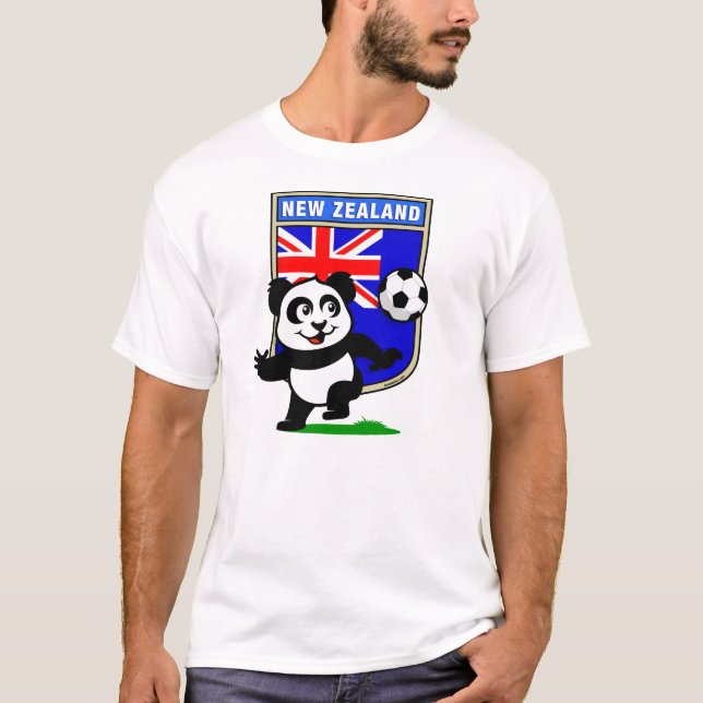 Camiseta Panda de Futebol da Nova Zelândia (camisas leves) (Frente)
