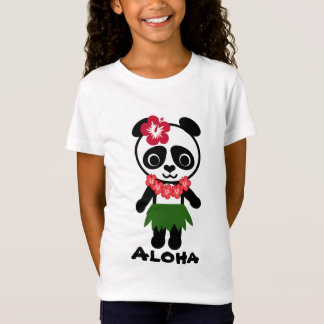 Camiseta Panda de Hula - boneca das meninas (cabida)