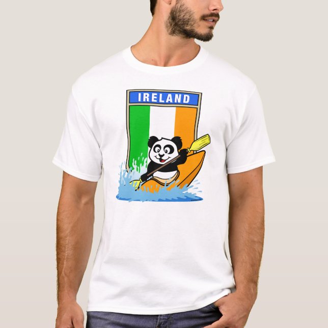 Camiseta Panda de Kayaking Irlanda (Frente)