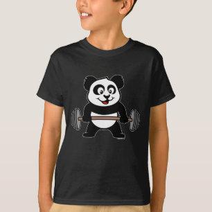 Camiseta Panda de levantamento de peso