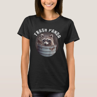 Camiseta Panda de Lixo é o meu espirito animal Retro 70s Vi