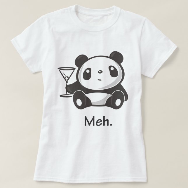 Camiseta Panda de Meh (Frente do Design)