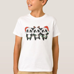Camiseta Panda de Natal Animais Cujos Pandas