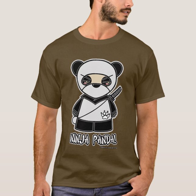 Camiseta Panda de Ninja! T-shirt (Frente)