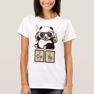 Camiseta Panda de química descobriu fofo