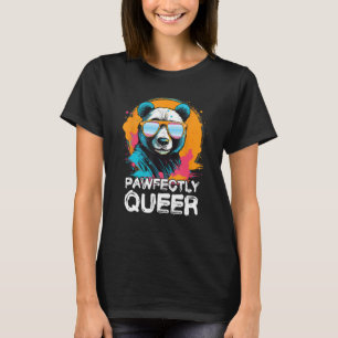 Camiseta Panda Desajeitada Com Óculos Solares