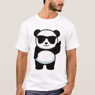 Camiseta Panda Despreocupado com Atitude Atrevida