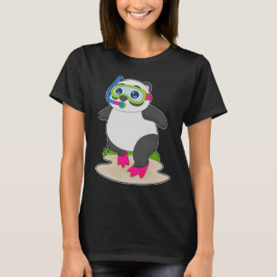 Camiseta Panda Diver Snorkel Diving