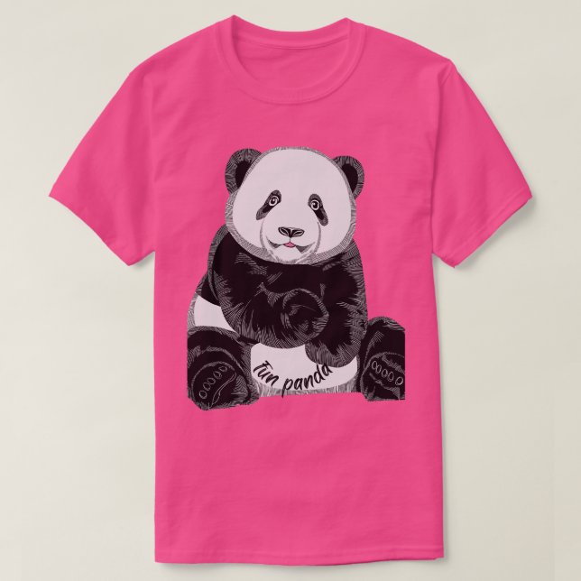 Camiseta Panda divertida (Frente do Design)