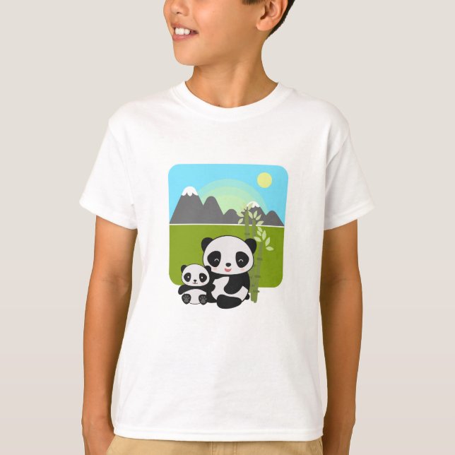 Camiseta Panda Divertido  (Frente)