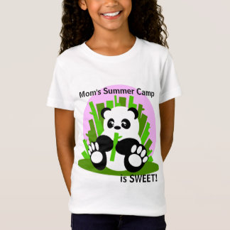 Camiseta Panda do acampamento de Verão da mãe