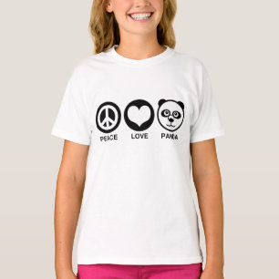 Camiseta Panda do amor da paz