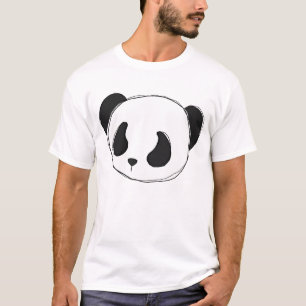 Camiseta panda do esboço