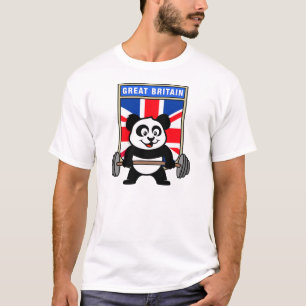 Camiseta Panda do halterofilismo de Grâ Bretanha
