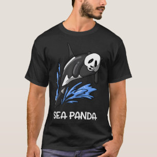 Camiseta Panda do Mar Baleia Orca Divertida e Urso Panda