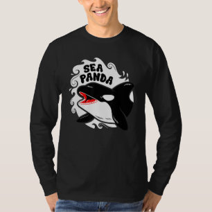 Camiseta Panda do Mar Mas Substitua Bambu Com Assassino de