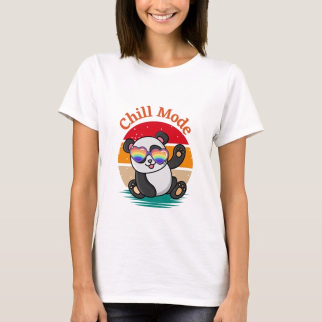 Camiseta Panda do Modo de Enchimento (Frente)