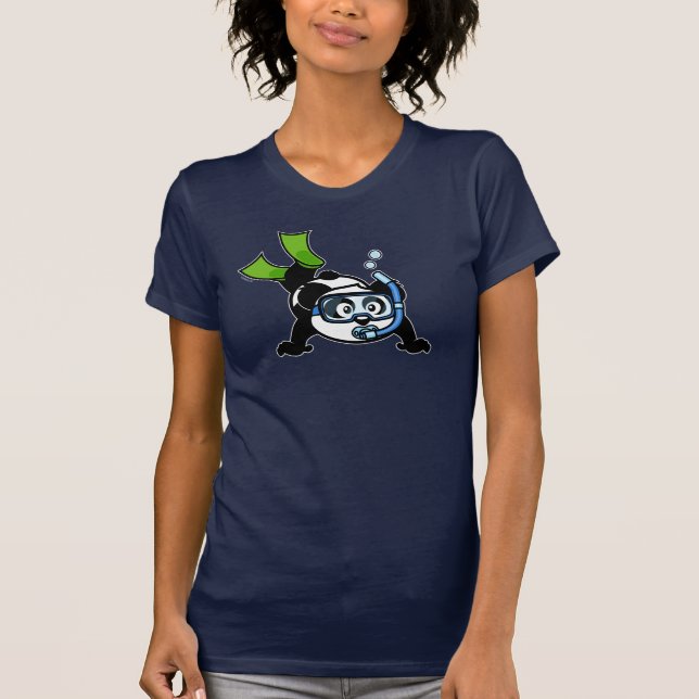 Camiseta Panda do Snorkel (camisas escuras) (Frente)