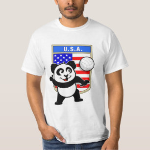 Camiseta Panda do voleibol dos EUA