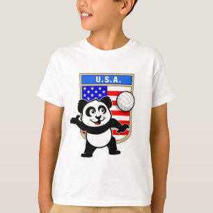 Camiseta Panda do voleibol dos EUA