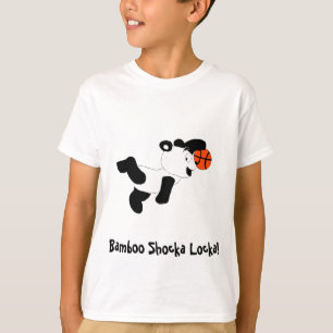 Camiseta Panda Dunking da batida dos desenhos animados