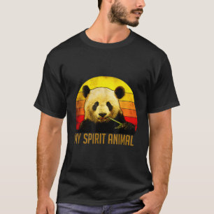 Camiseta Panda É Meu Animal Espiritório Para Panda